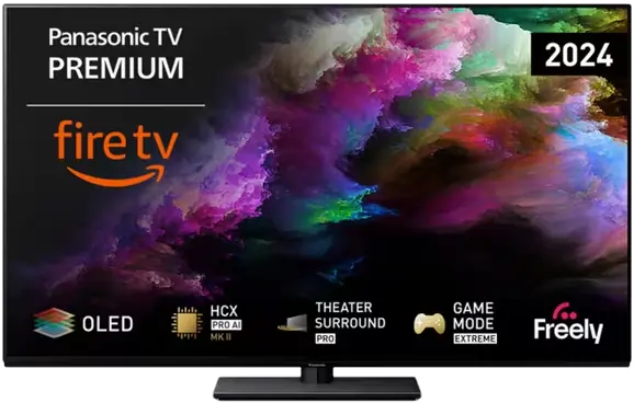 Panasonic TV55Z85AEB (2024) OLED HDR 4K Ultra HD Smart Fire TV, 55 inch with Freely & Dolby Atmos, Black - 71761591566709 