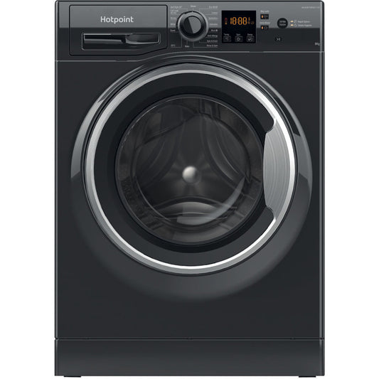 Hotpoint NSWM864CBSUKN Anti-Stain 8kg 1600rpm Washing Machine,Black