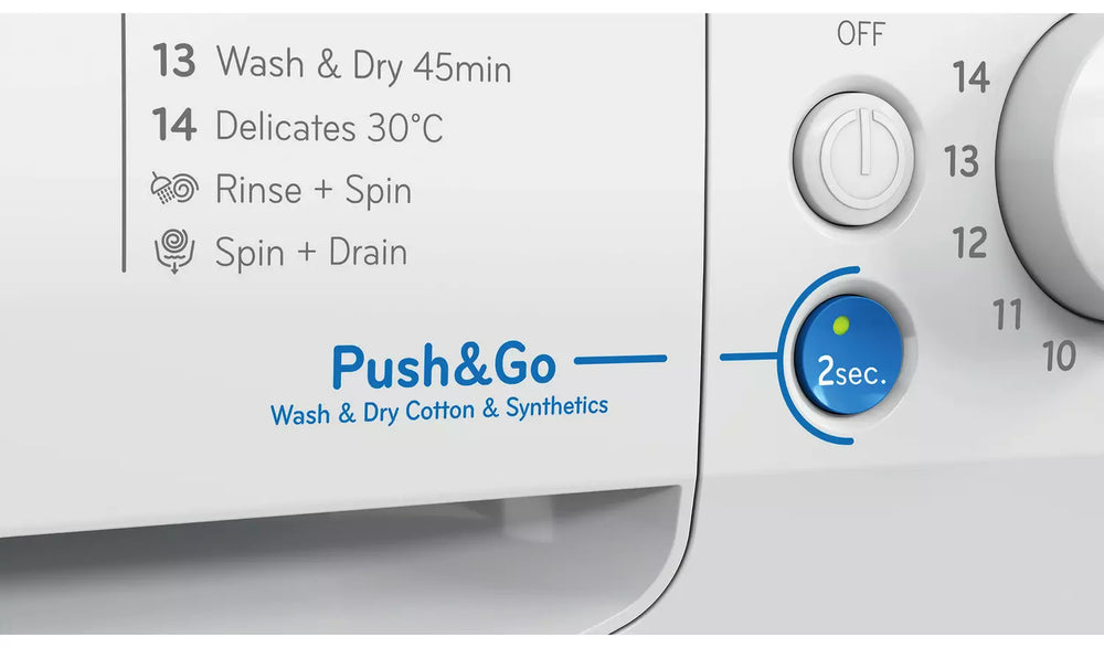 Indesit BDE86436WVUK 8kg Wash 6kg Dry 1400rpm Washer Dryer - White - 72471472144757 