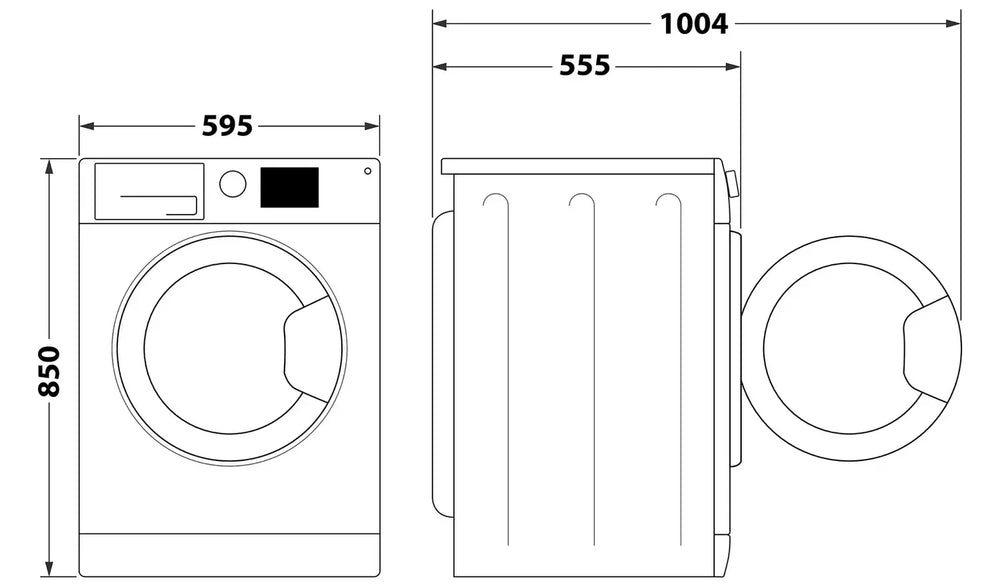 Indesit BDE86436WVUK 8kg Wash 6kg Dry 1400rpm Washer Dryer - White - 72471472013685 