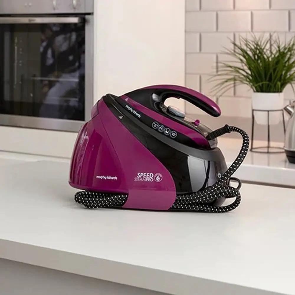 Morphy Richards 332102 SpeedSteam Pro Steam Generator Iron, Purple - 71751522484597 