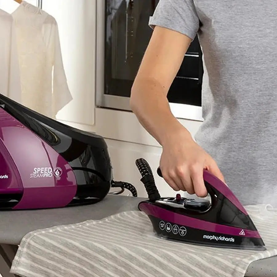 Morphy Richards 332102 SpeedSteam Pro Steam Generator Iron, Purple - 71751522517365 