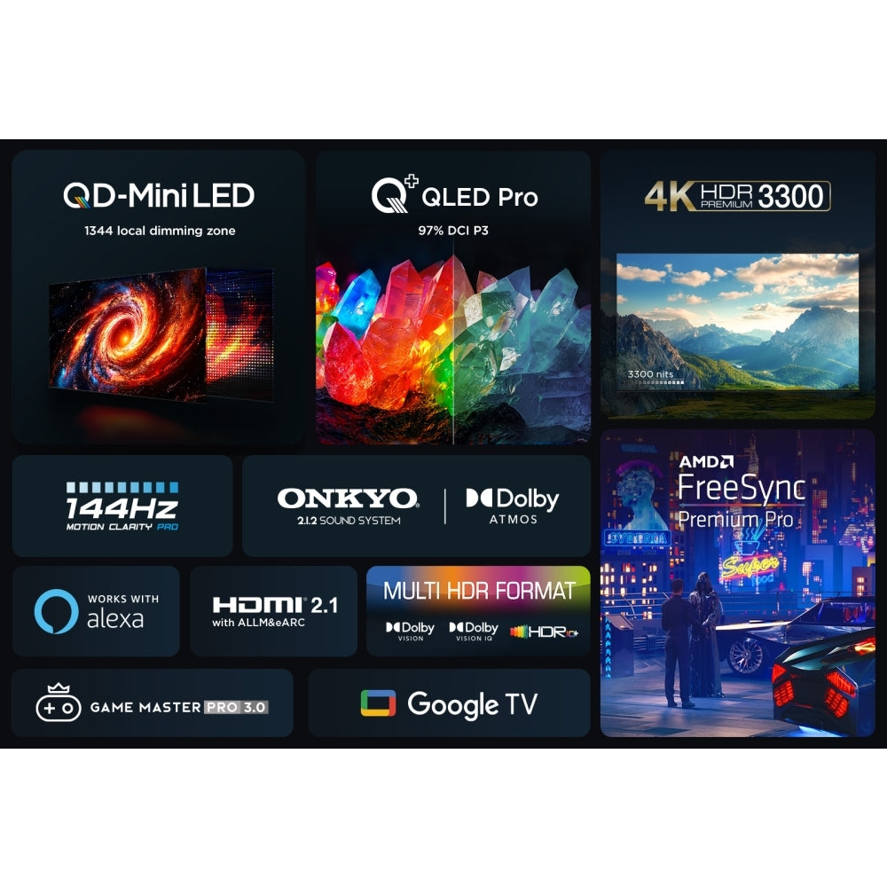 TCL 65C855K 65" 4K QLED HDR Premium Google TV - 42725734973663 