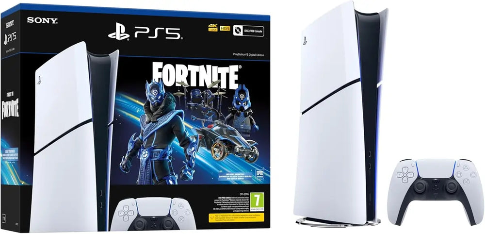 Sony PlayStation 5 PS5 Digital Console With 1 Dual Sense Controller, Fortnite Cobalt Star Edition - 72663879549301 