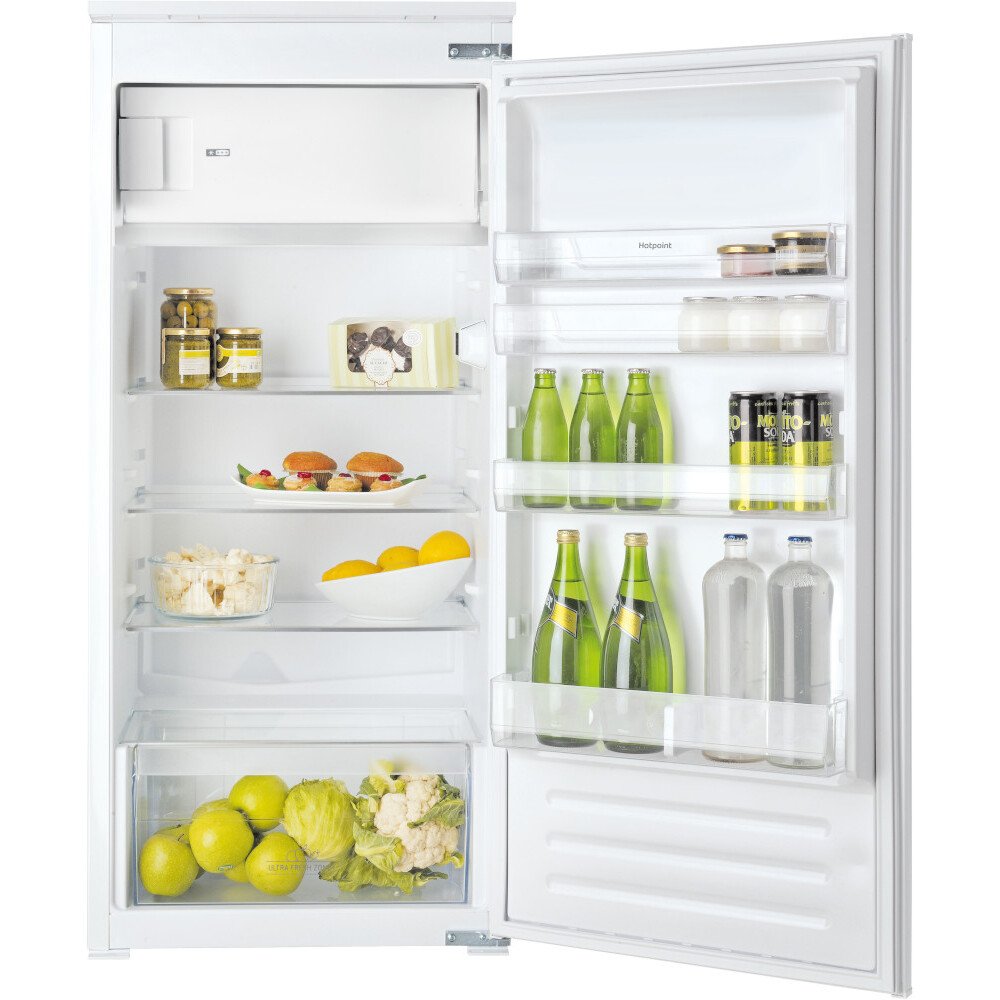 Hotpoint HSZ12A2D.UK2 171 Litre Built-In Fridge with Ice Box, Sliding Hinge, Stainless Steel - 42279318552799 