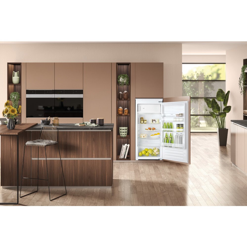 Hotpoint HSZ12A2D.UK2 171 Litre Built-In Fridge with Ice Box, Sliding Hinge, Stainless Steel - 42279318651103 