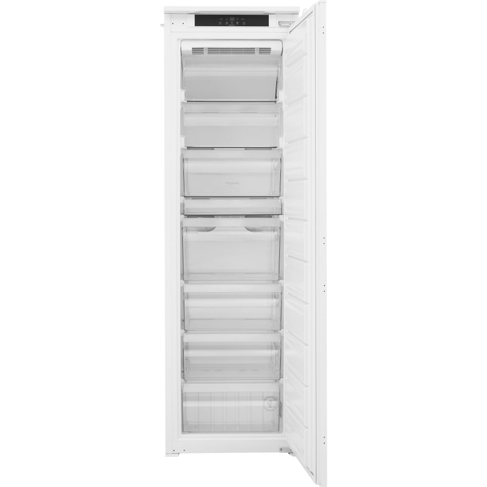 Hotpoint HF1801EF2UK Frost Free Built-In Freezer, Sliding Hinge, White