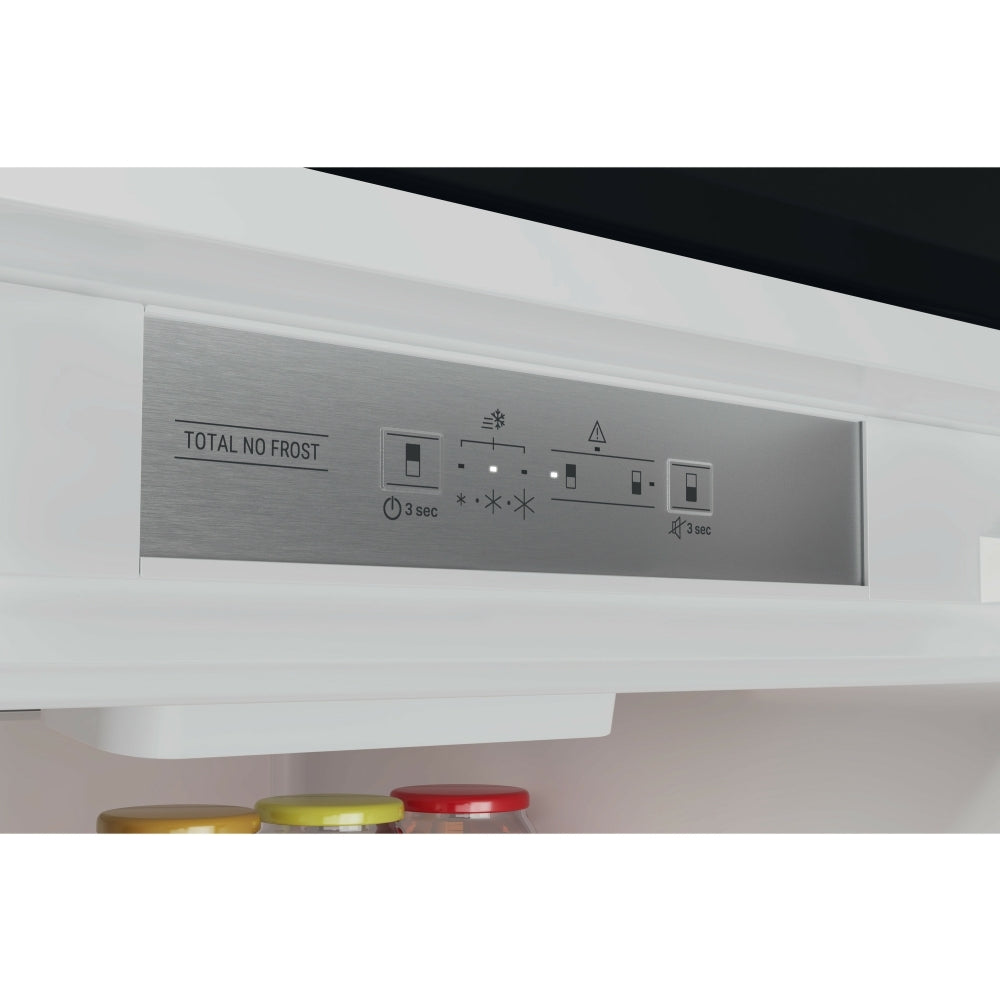 Hotpoint HTC20T322UK Total No Frost Integrated Fridge Freezer, Sliding Hinge, 70/30, White, E Rated - 42279309246687 