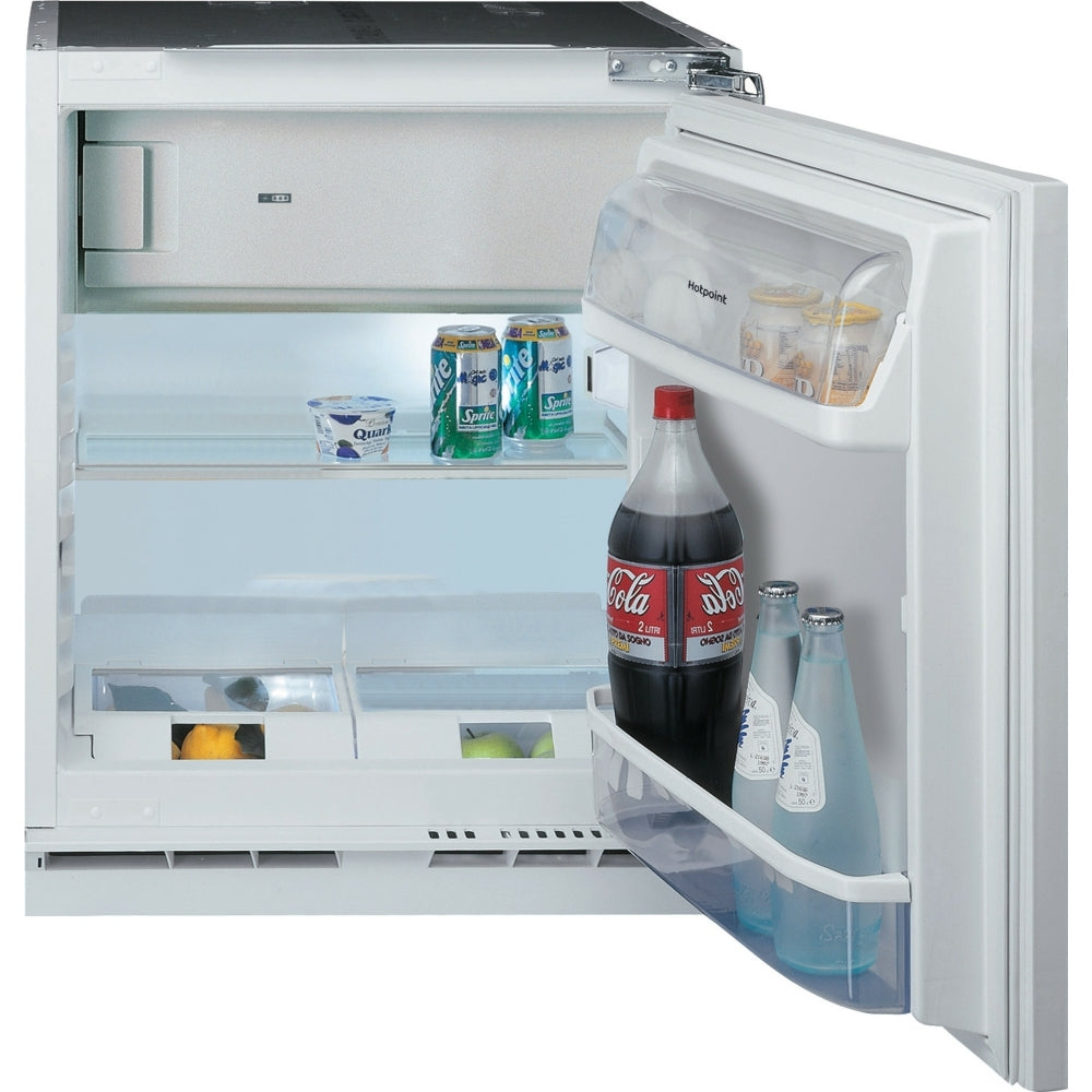 Hotpoint HBUF011UK Built-Under Fridge with Ice Box, Fixed Hinge, White - 43020106203359 