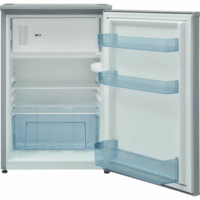 Indesit I55VM1120SUK 121 Litre Under Counter Fridge with Ice Box, Silver, E Rated - 43416866128095 