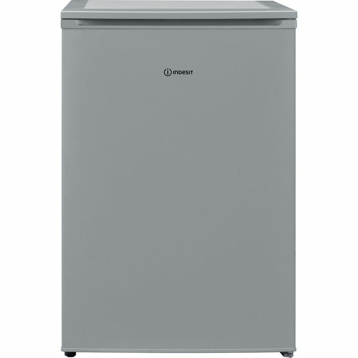 Indesit I55VM1120SUK 121 Litre Under Counter Fridge with Ice Box, Silver, E Rated - 43416866029791 