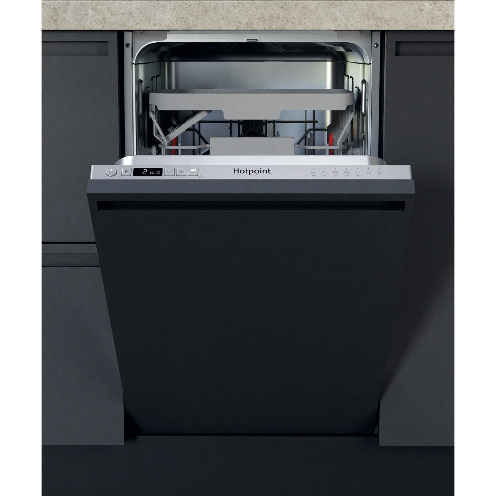 Hotpoint HI9C3M19CSUK 45cm 9 Place Settings Fully Integrated Slimline Dishwasher - 42657116913887 