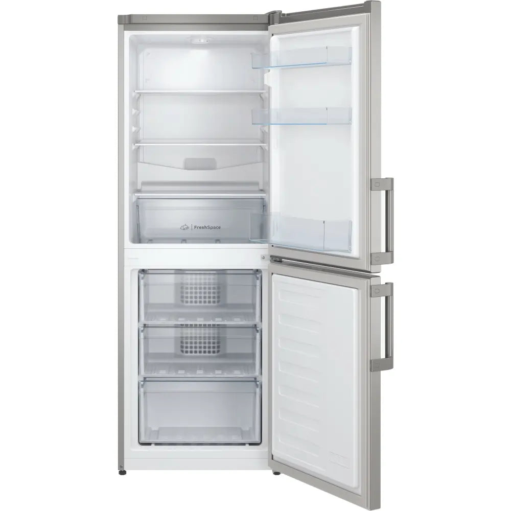 Indesit IB55532SUK 60/40 Low Frost Fridge Freezer, Silver - 43142578602207 