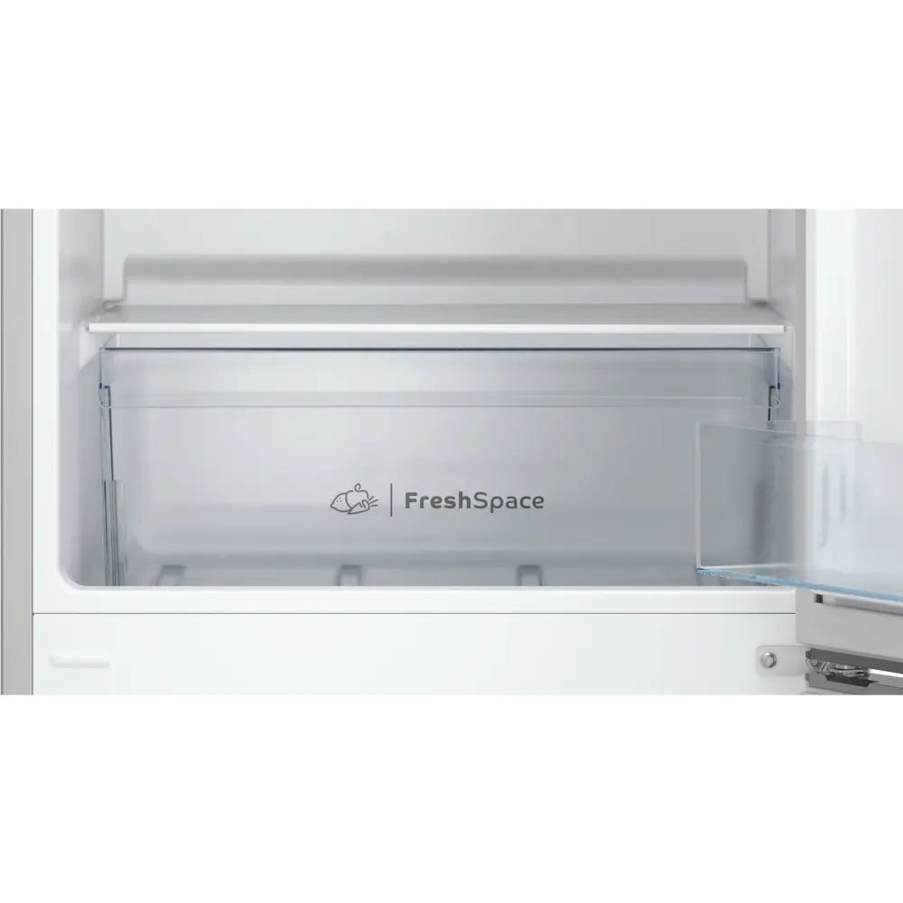 Indesit IB55532SUK 60/40 Low Frost Fridge Freezer, Silver - 43142578569439 