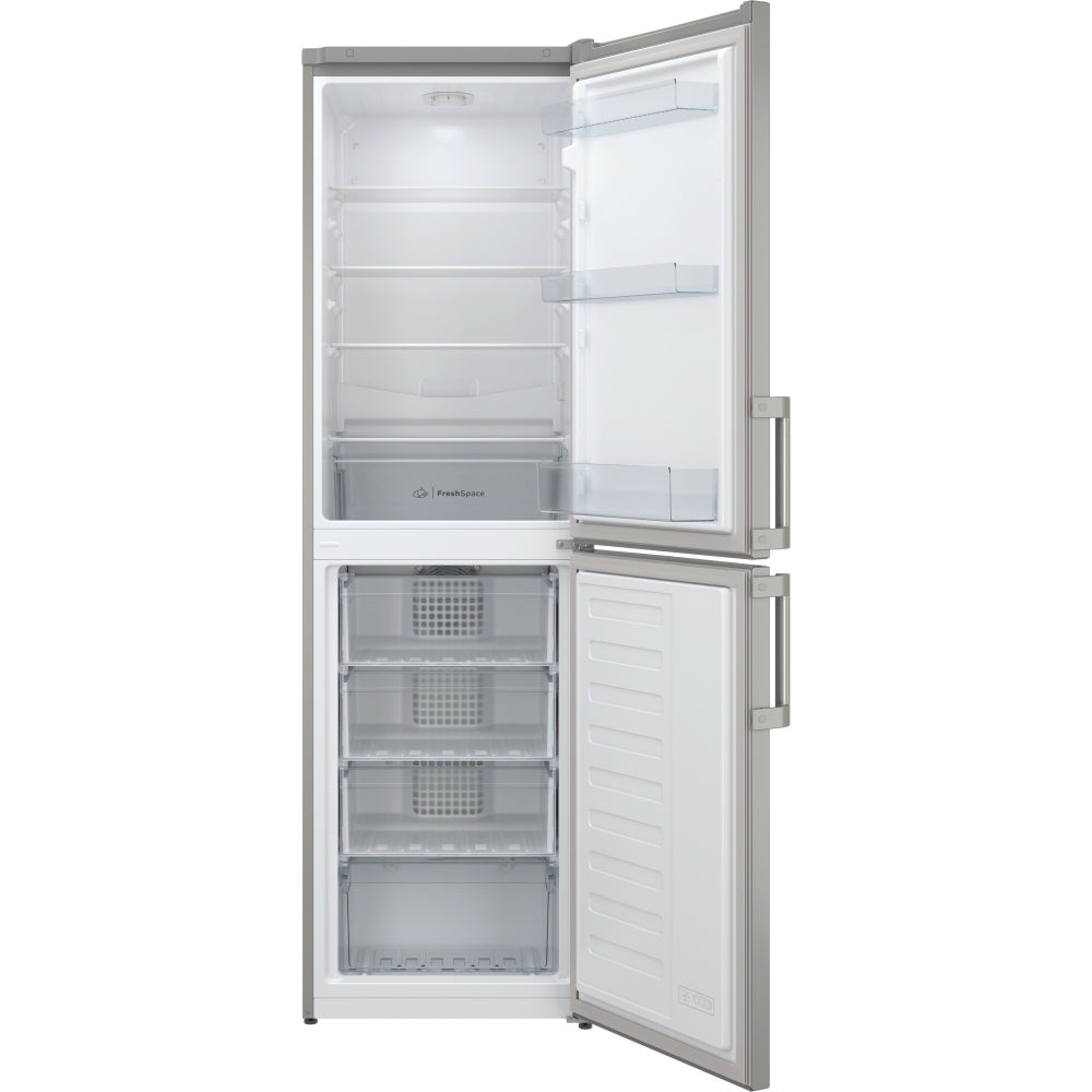 Indesit IB55732SUK Low Frost 287L Fridge Freezer, 50/50, Silver, E Rated - 42153433366751 