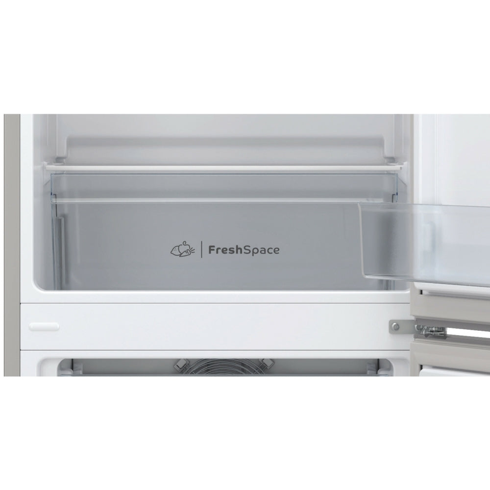 Indesit IB55732SUK Low Frost 287L Fridge Freezer, 50/50, Silver, E Rated - 42153433202911 