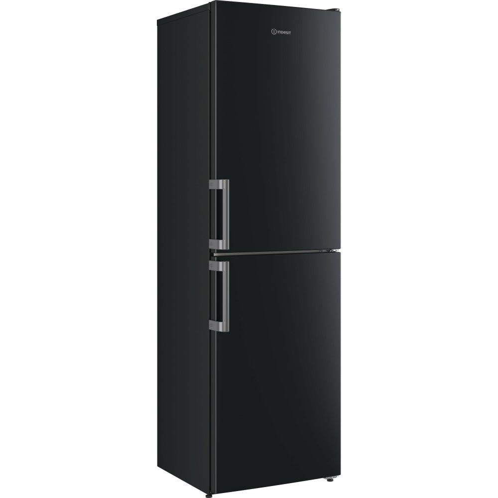 Indesit IB55732BUK Low Frost 287 Liters Fridge Freezer, 50/50, Black, E Rated - 42196072530143 