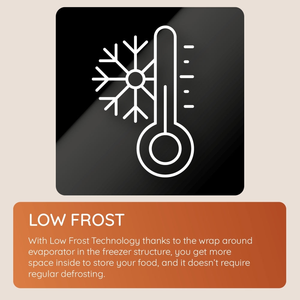 Hotpoint HMCB50502UK Low Frost Integrated Fridge Freezer, Sliding Hinge, 50/50, White - 43416864391391 