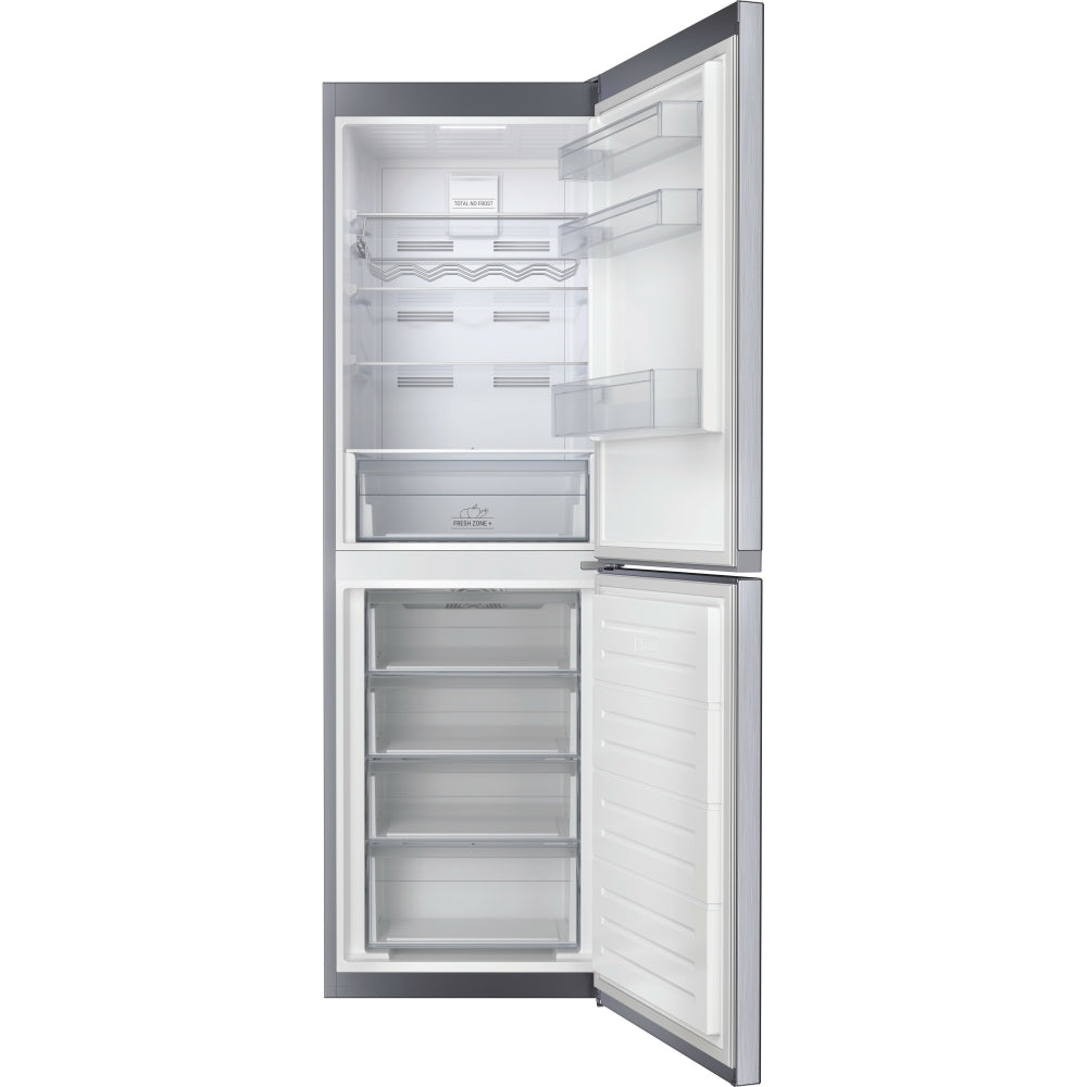 Hotpoint HBTNF60182XUK No Frost 322 Litre 50/50 Freestanding Fridge Freezer - Inox - 42657115341023 