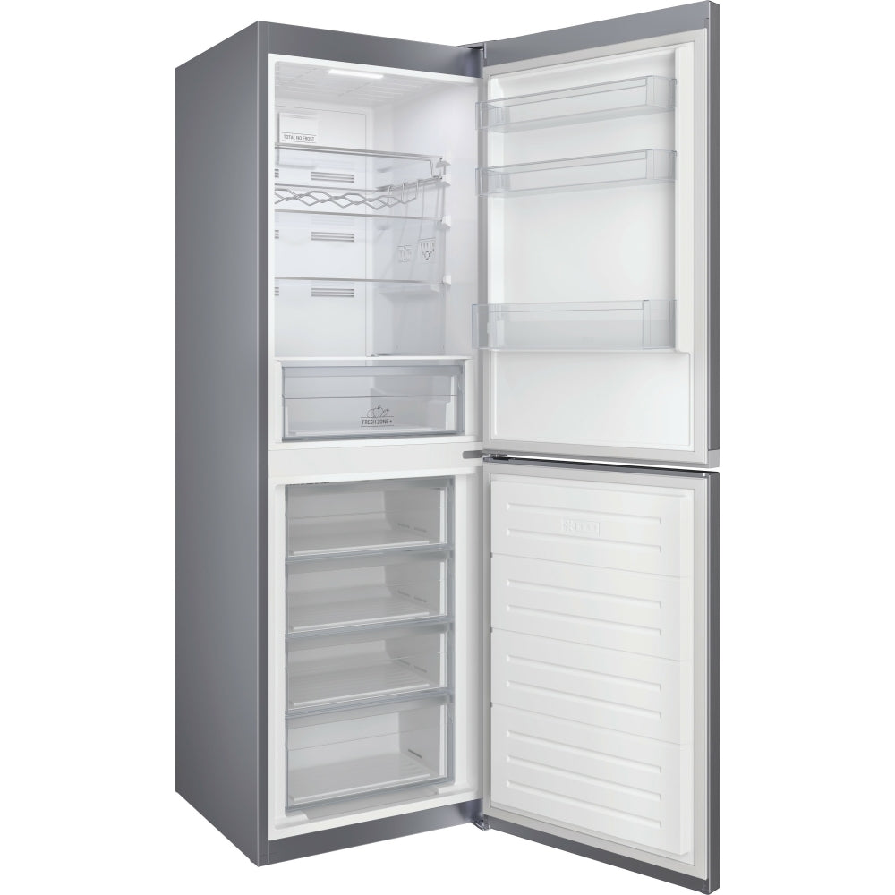 Hotpoint HBTNF60182XUK No Frost 322 Litre 50/50 Freestanding Fridge Freezer - Inox - 42657115275487 