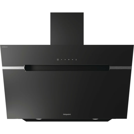 Hotpoint PHVS91FLTDPK 90cm Chimney Cooker Hood, Black, A+ Rated