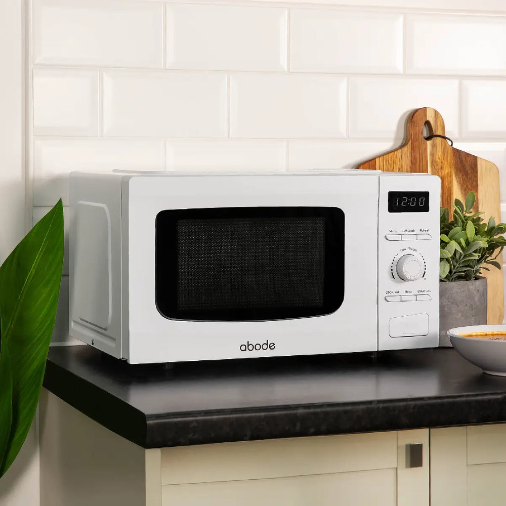 Abode AMD2002M 700W 20 Litre Microwave Oven, White - 72466275697013 