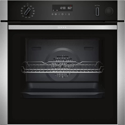 Neff B3AVH4HN1 N50 Slide and Hide 71 Liters Built-In Electric Single Oven, Stainless Steel