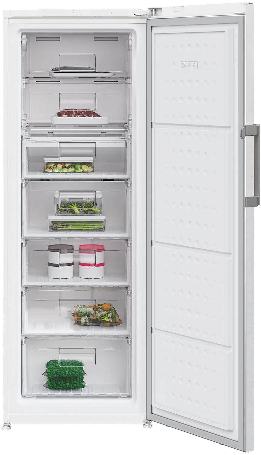 Blomberg FNM4671P 59.5cm Tall Frost-Free Freezer, White - 43582261788895 