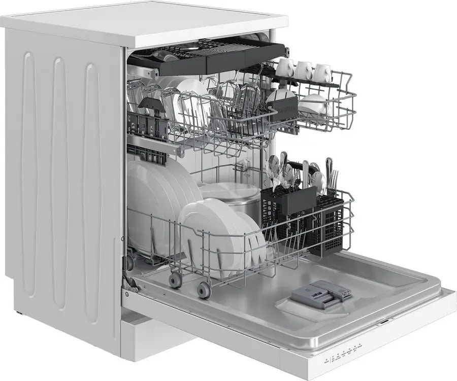 Blomberg LDF52320W Freestanding Full Size Dishwasher With 15 Place Settings Capacity, White - 43340261949663 