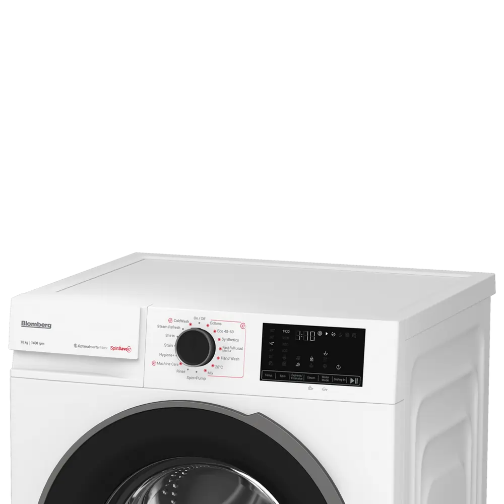 Blomberg LWA210461W 10kg 1400 Spin RecycledTub Washing Machine, White - 43631702507743 