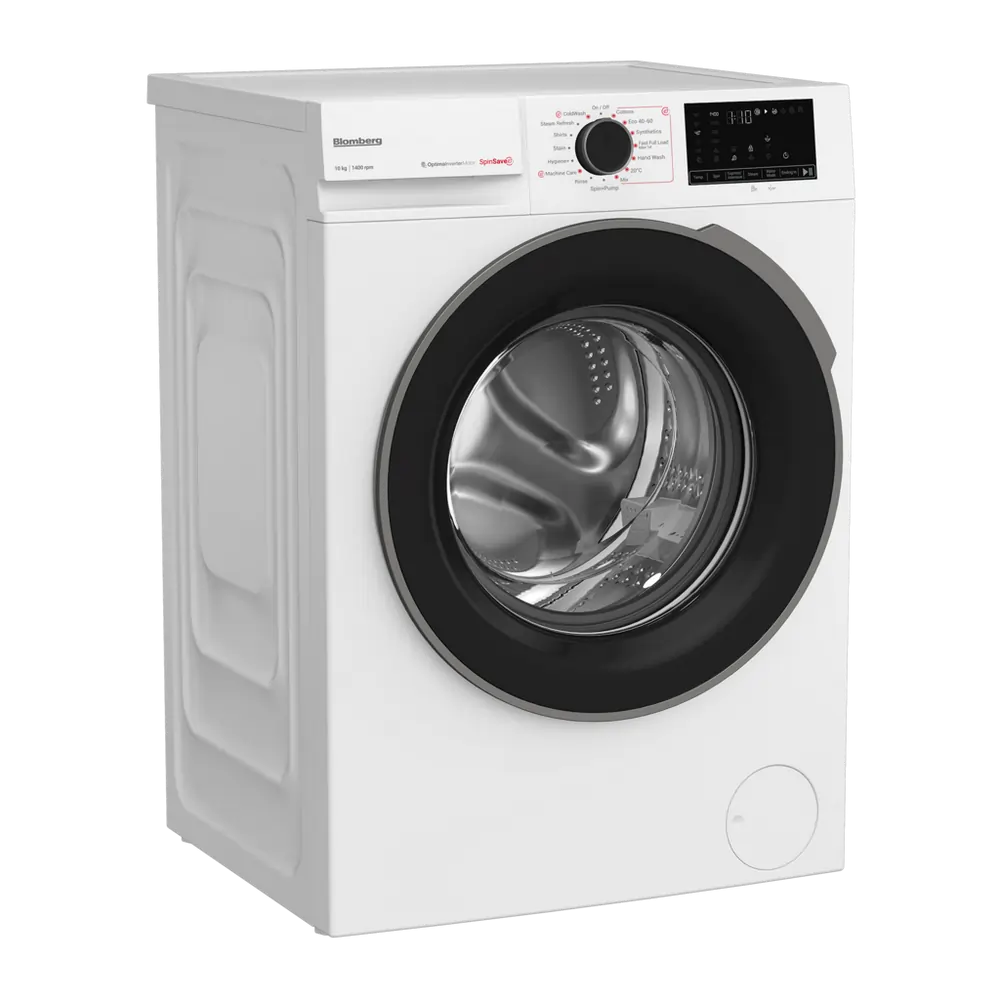 Blomberg LWA210461W 10kg 1400 Spin RecycledTub Washing Machine, White - 43631702474975 