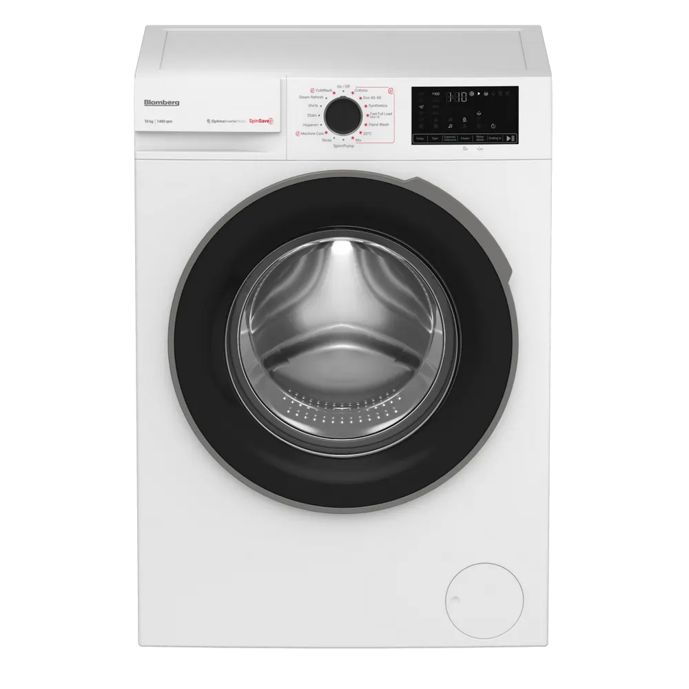 Blomberg LWA210461W 10kg 1400 Spin RecycledTub Washing Machine, White - 43631702540511 