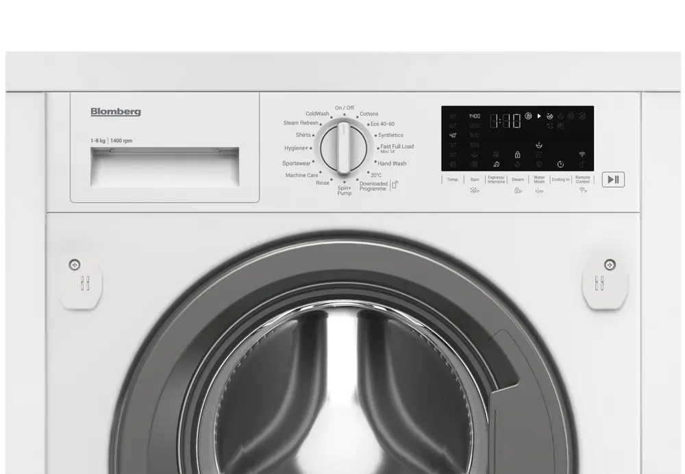 Blomberg LWI284420 8kg 1400 Spin Wi-Fi Connected Integrated RecycledTub Washing Machine - 43270867026143 