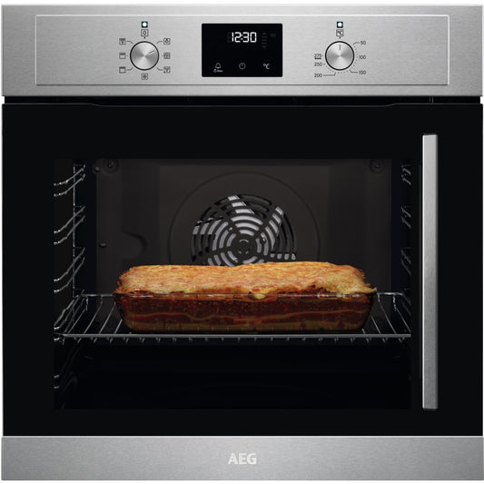 AEG BCX335L11M 72L Built-In Electric Single Oven,Stainless Steel,A Rated