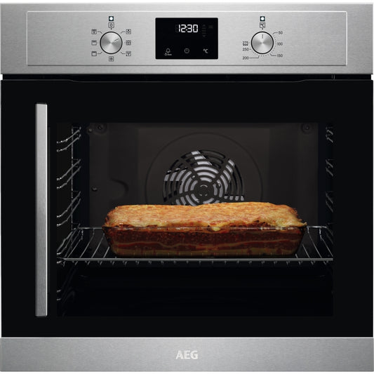 AEG BCX335R11M 72L Built-In Electric Single Oven,Stainless Steel,A Rated