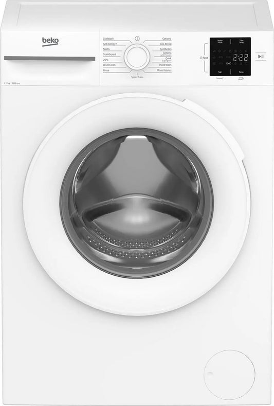 Beko BM1WU3721W 7kg 1200 Spin RecycledTub Washing Machine, White