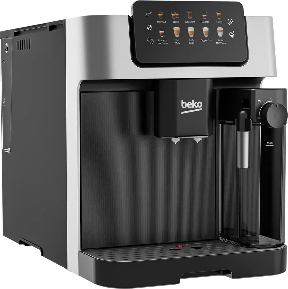 Beko CaffeExperto CEG7304X Bean to Cup Fully Automatic Coffee Machine with Integrated Milk Jug, Silver - 43749737595103 