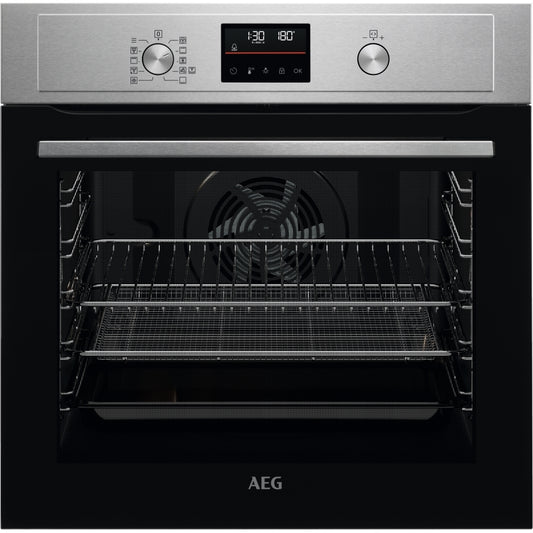 AEG BEX535A61M 72L Built-In Electric Single Oven,Stainless Steel,A+ Rated