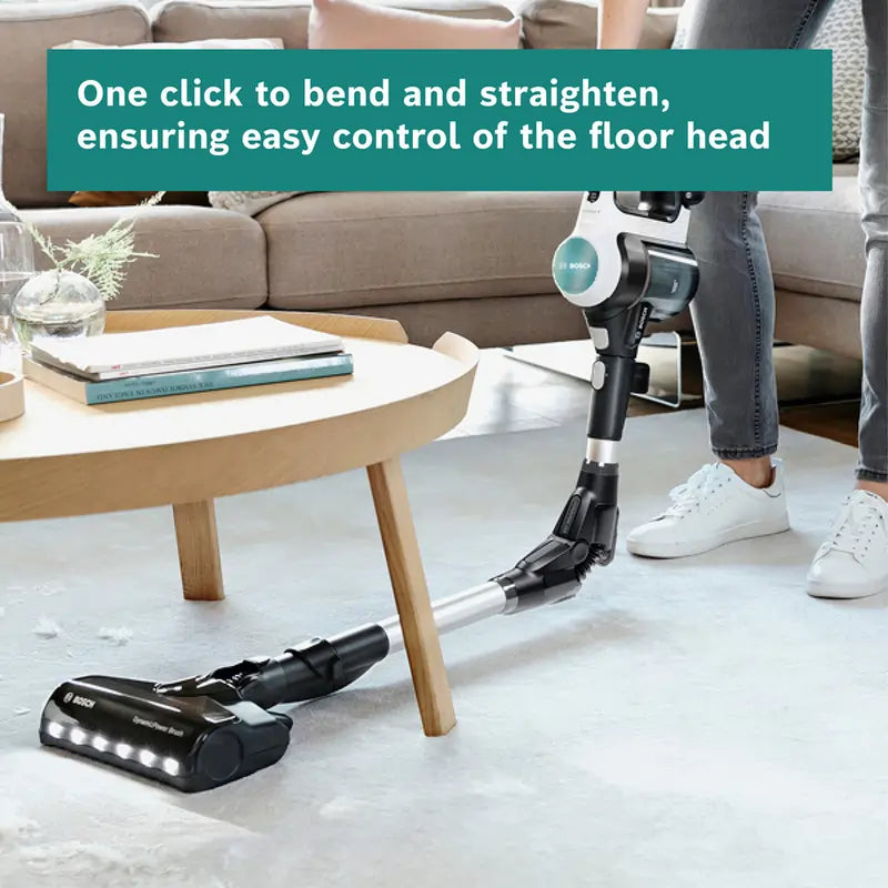 Bosch BCS71HYGGB Aqua Vacuum & Mop With 40 Minutes Run Time And Additional Battery, White - 71829893022069 