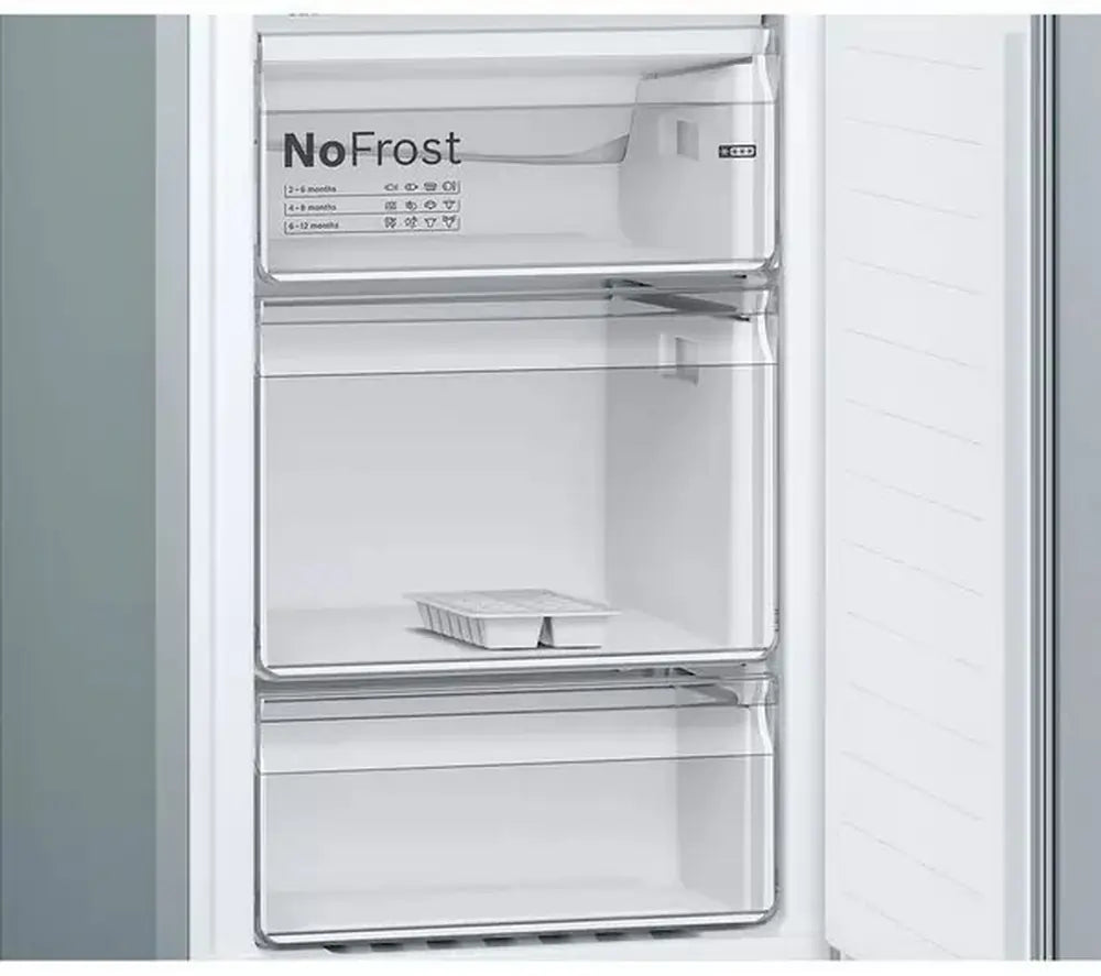 Bosch KGN34NLEAG 60cm 50/50 Frost Free Fridge Freezer, Silver - 43328624427231 