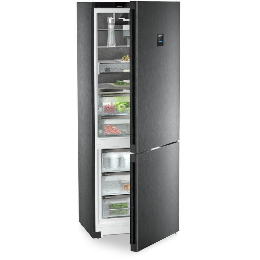 Liebherr CBNbsc 778i No Frost Fridge Freezer, 70/30, Black, C Rated - 42720553894111 