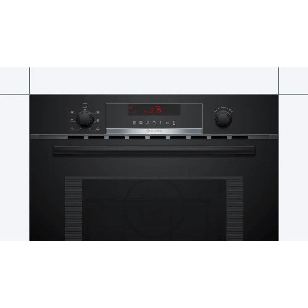 Bosch CMA583MB0B Series 4 Built-In Combination Microwave Oven with Hot Air, Black - 71807004279157 