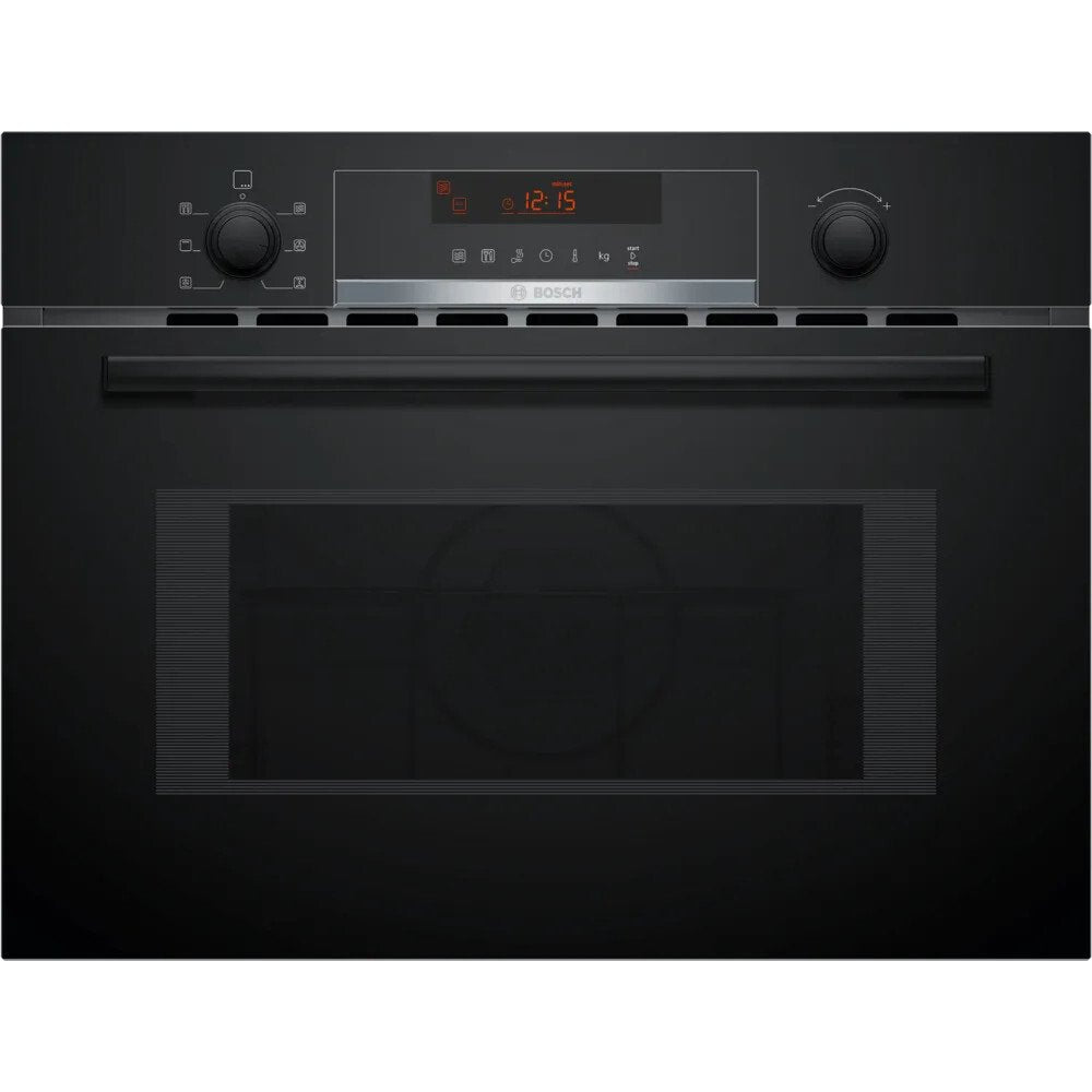 Bosch CMA583MB0B Series 4 Built-In Combination Microwave Oven with Hot Air, Black - 71807004344693 