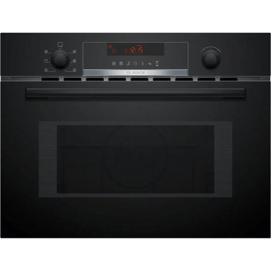 Bosch CMA583MB0B Series 4 Built-In Combination Microwave Oven with Hot Air, Black