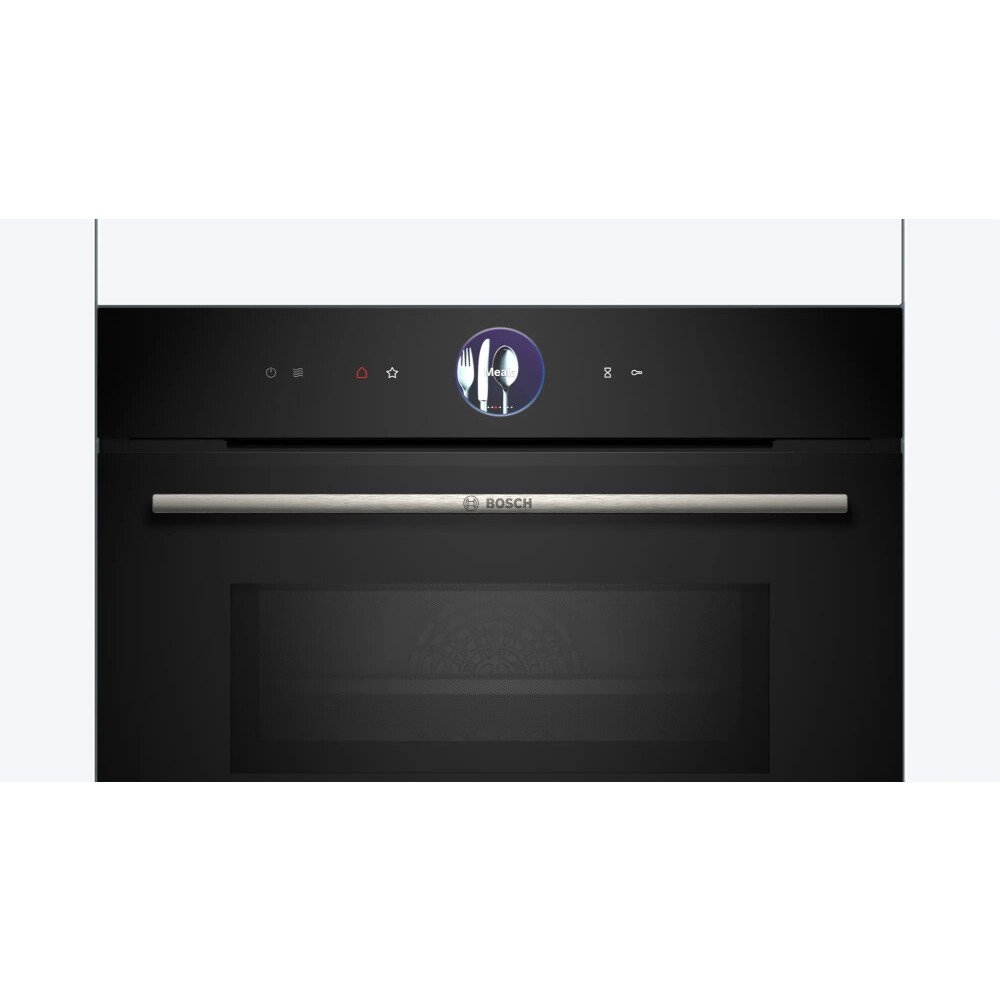 Bosch CMG7761B1B Series 8 Compact Oven with Microwave Function, Black - 72471296180597 