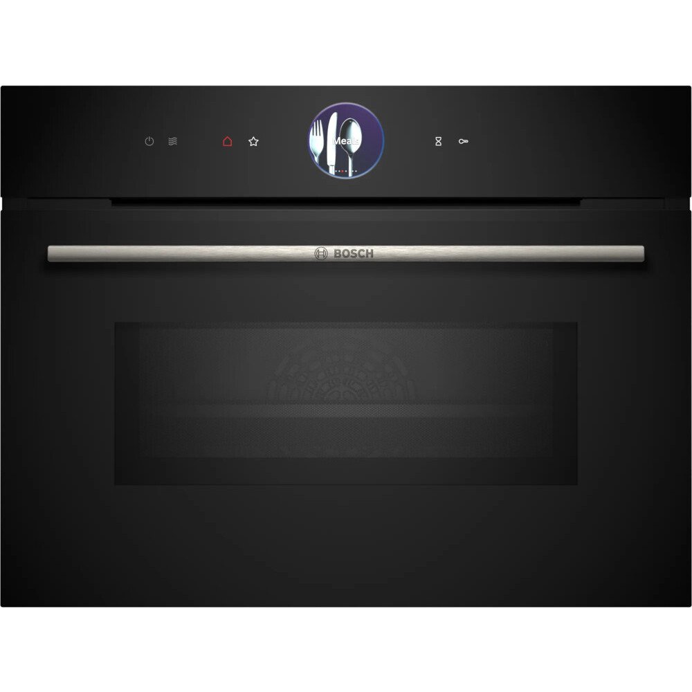 Bosch CMG7761B1B Series 8 Compact Oven with Microwave Function, Black - 72471296213365 