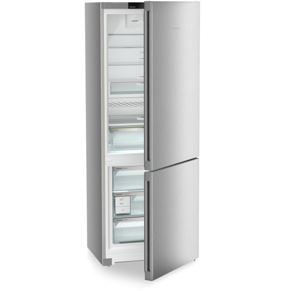 Liebherr CNsfd 7723 No Frost Fridge Freezer, 70/30, Silver, D Rated - 43340195496159 