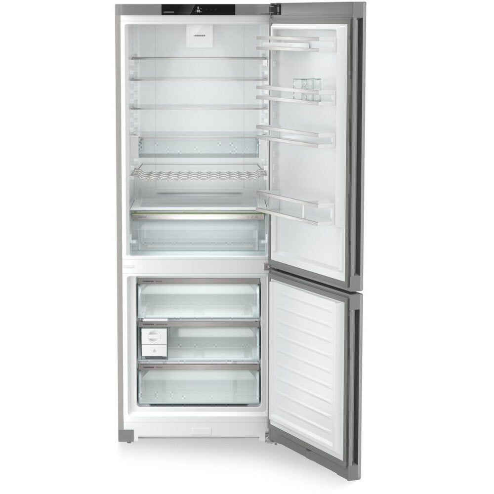 Liebherr CNsfd 7723 No Frost Fridge Freezer, 70/30, Silver, D Rated - 43340195463391 