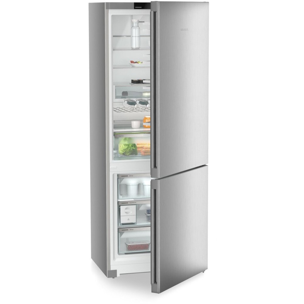 Liebherr CNsfd 7723 No Frost Fridge Freezer, 70/30, Silver, D Rated - 43340195528927 