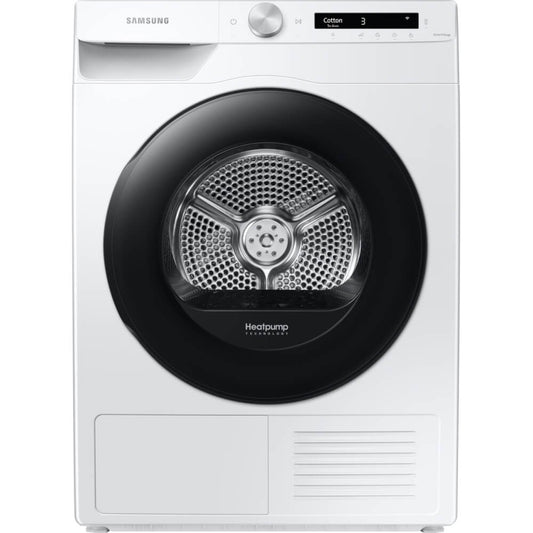 Samsung DV90T5240AW/S1 Heat Pump Tumble Dryer, 9kg, White, A+++ Rated